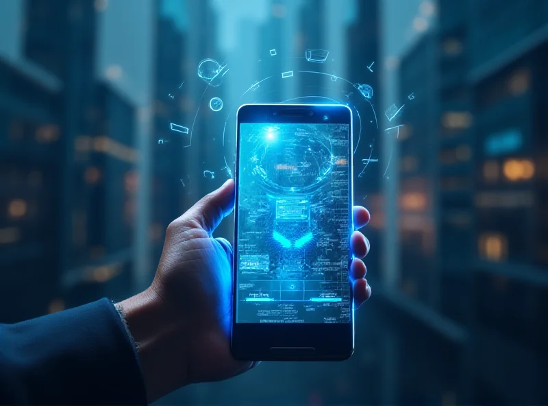 AI scanning an Android phone for scam activity