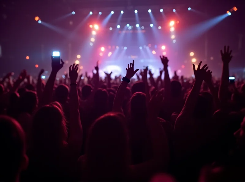 Crowd at the Brit Awards cheering