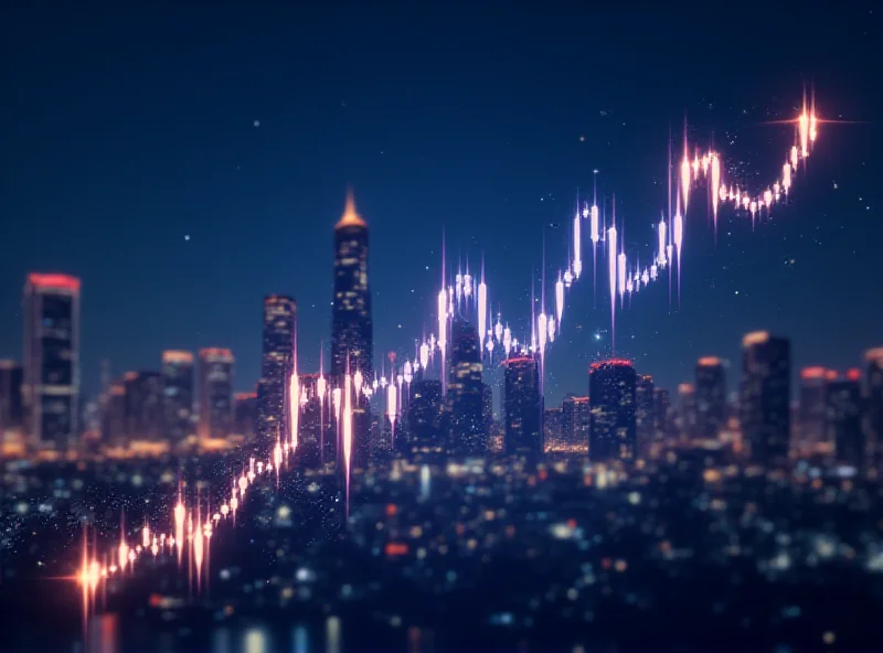 Gráfico mostrando el aumento en el precio de Bitcoin y Ethereum