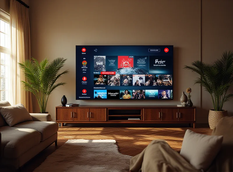 Screenshot of YouTube TV interface on a Smart TV