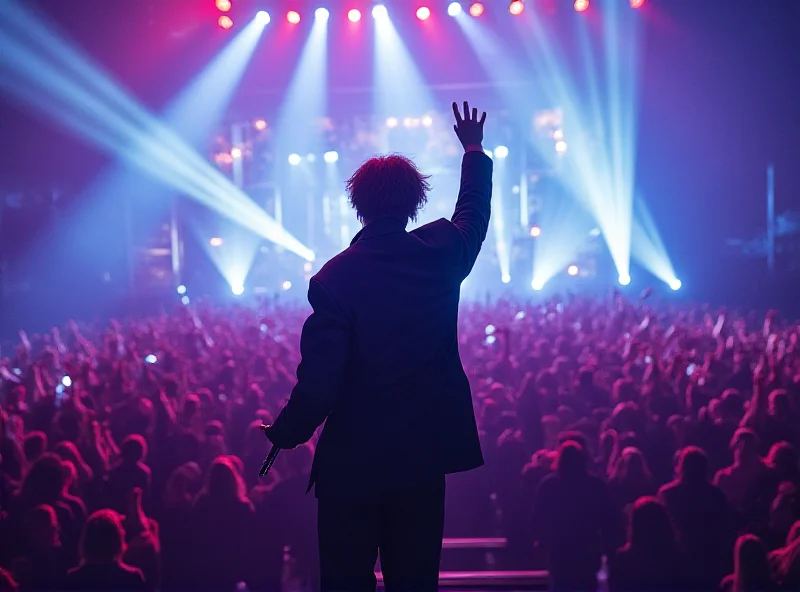 Baekhyun performing on stage during his solo tour.