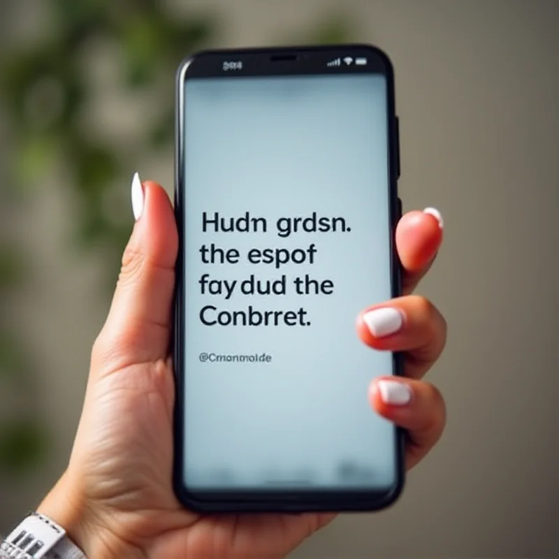 A close-up shot of a smartphone displaying an Instagram Story post.