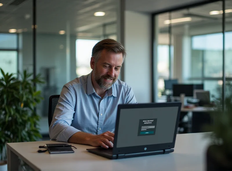 A person happily using the new ExpressVPN GUI on their Linux laptop