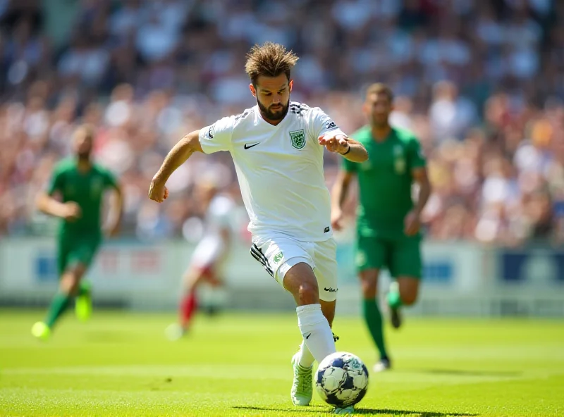 Zubimendi in action on the football field.