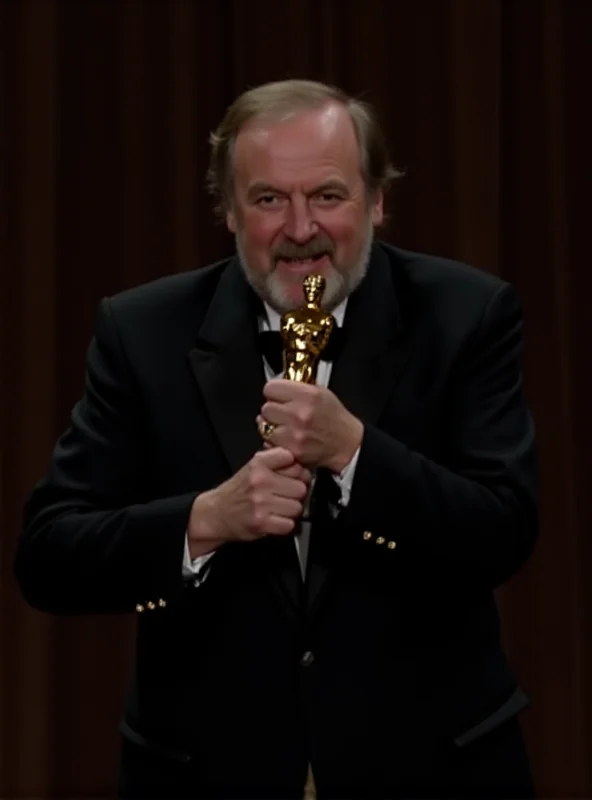 Gene Hackman accepting an Oscar