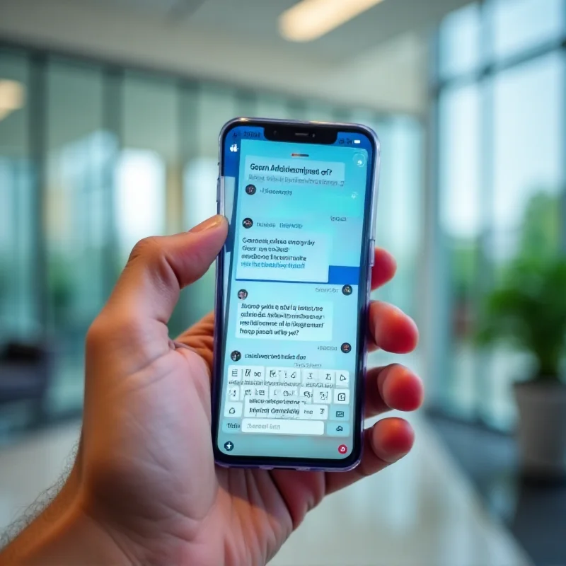 A person holding a smartphone with the Google Gemini app open, showcasing its AI capabilities.