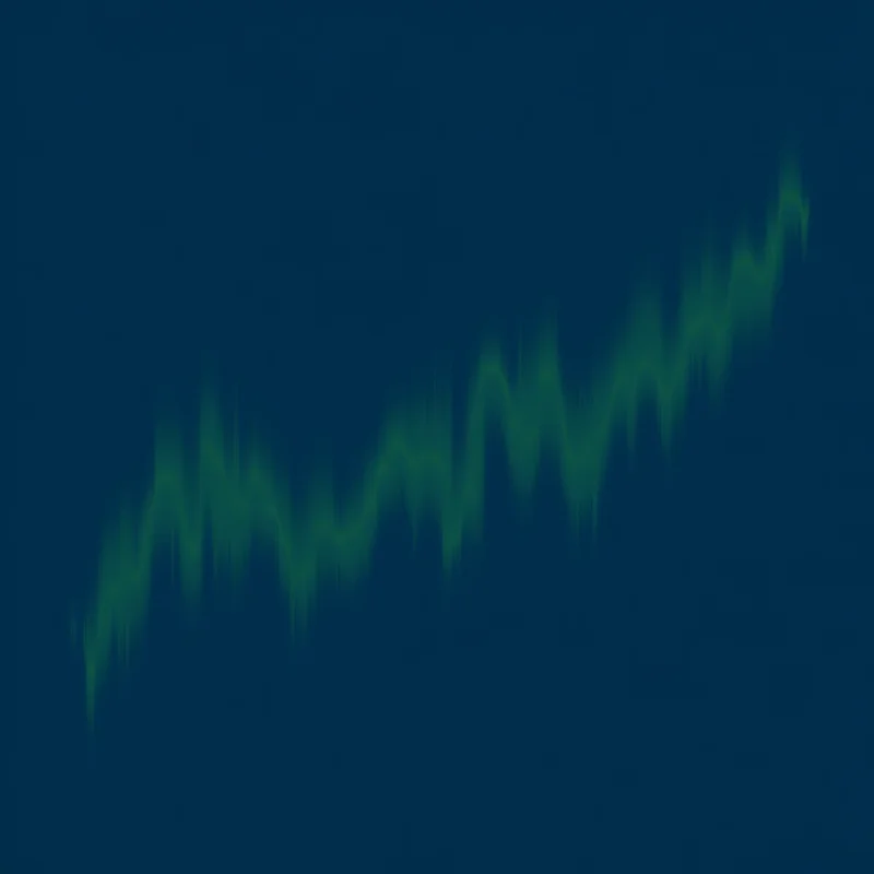 A graph depicting a volatile stock market with upward and downward spikes, representing the uncertainty in the market.