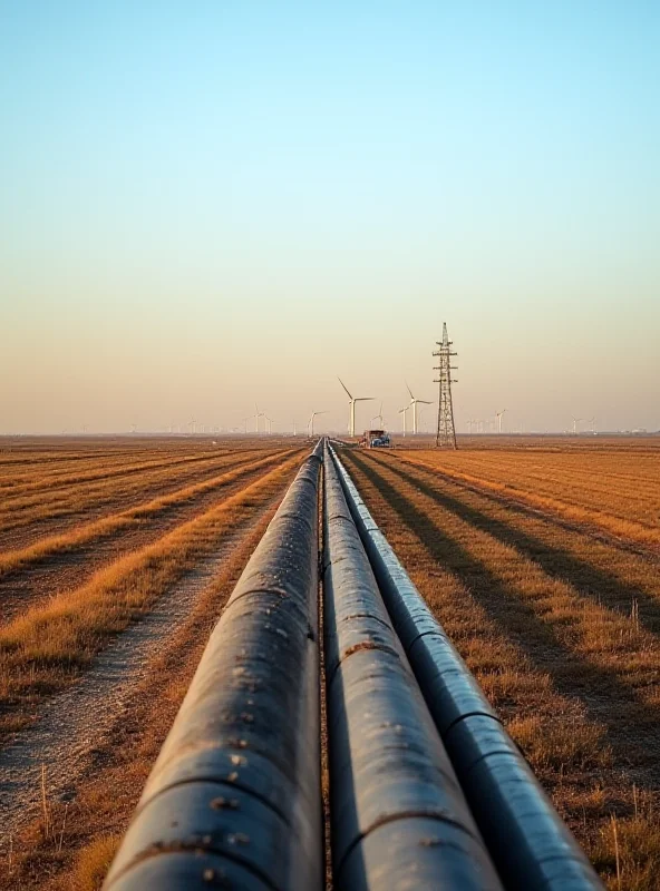 Obrázek ropovodu reprezentující společnost Energy Transfer