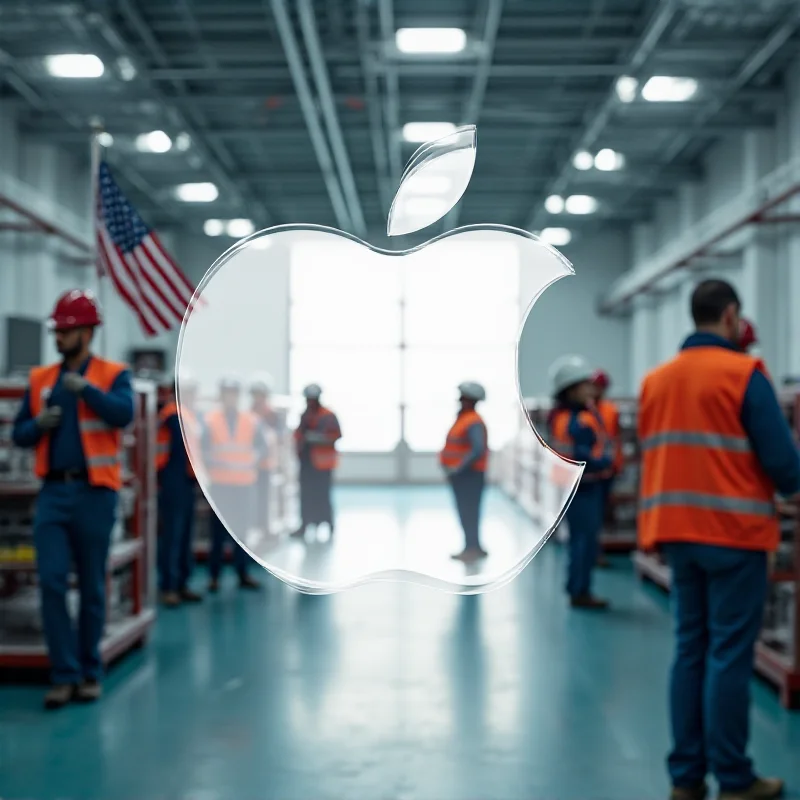 Una fábrica moderna en Estados Unidos, simbolizando la relocalización de la manufactura y el impulso a la economía nacional.