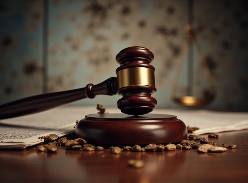 Concept image of a gavel striking a surface, representing judicial reform.