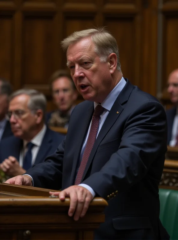 Image of Bob Blackman addressing Parliament about security concerns.