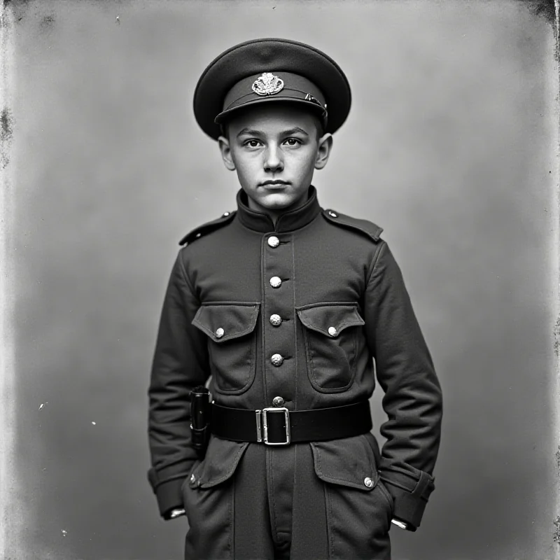 Historical image of Fred Benning, a World War I hero.