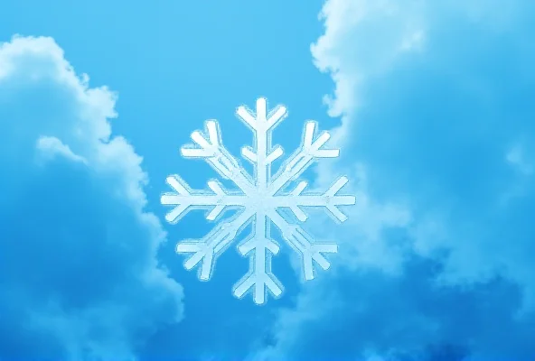 Snowflake logo over a cloud background