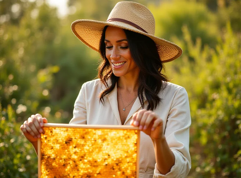 Meghan Markle harvesting honey on her Netflix show