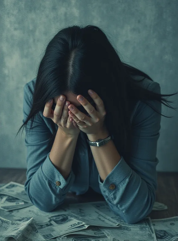 A symbolic representation of grief and financial burden