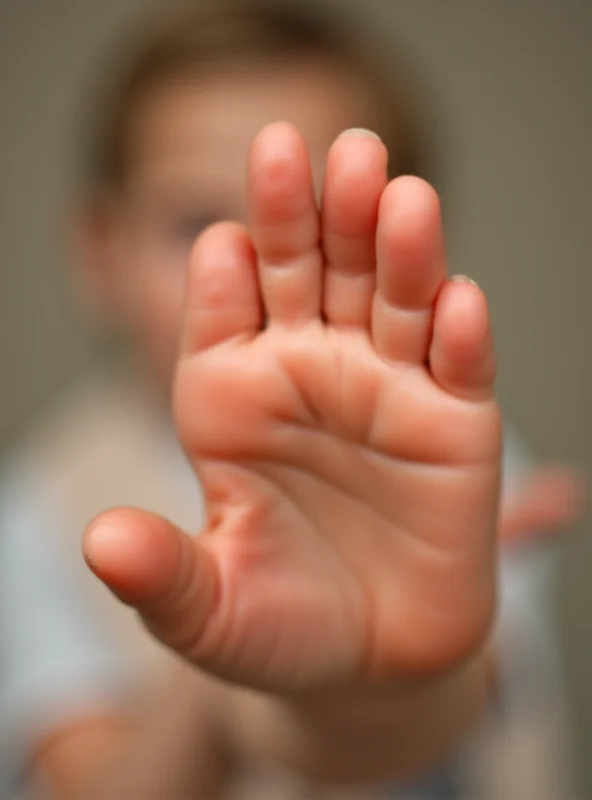 Close-up of a child's fingers and toes, illustrating the NHS warning about checking for signs of health issues.