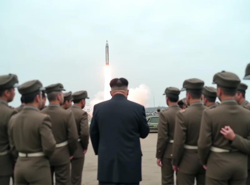Kim Čong-un sleduje test raket