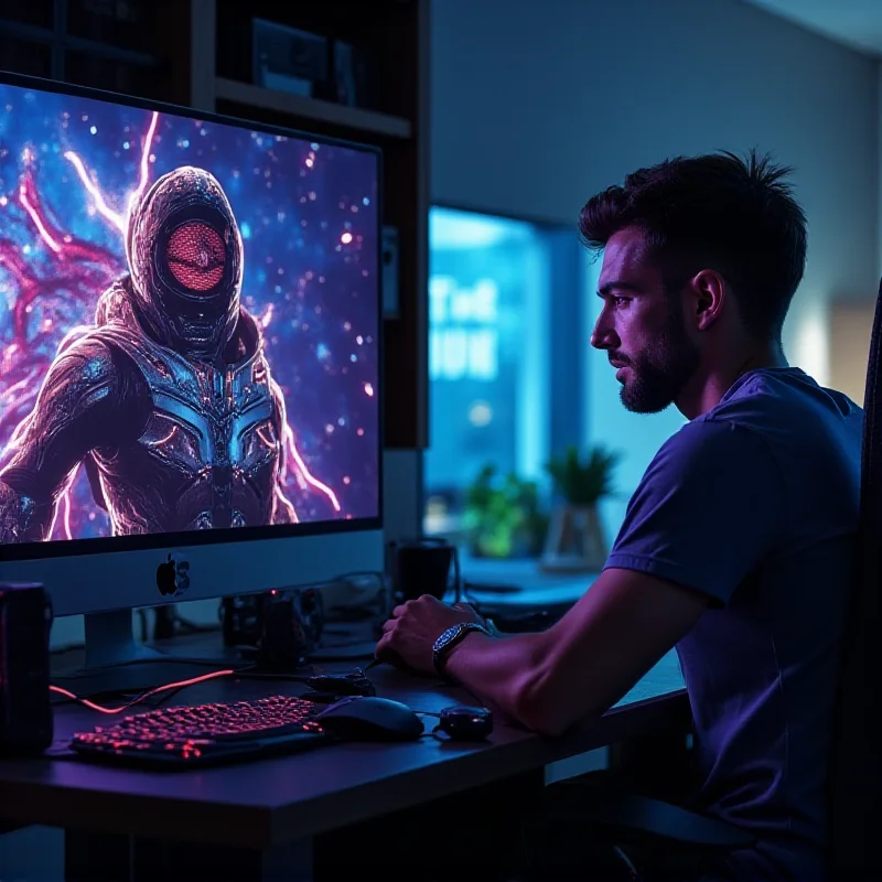 A split image showing a glamorous advertisement for the RTX 5070 on one side and a disappointed gamer on the other.