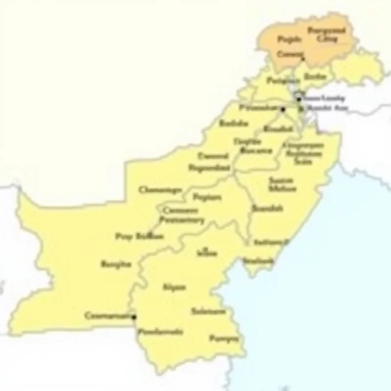 A map of Pakistan highlighting the provinces of Punjab and Sindh.