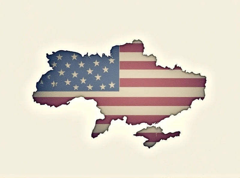 A map showing Ukraine and Europe, with a faded American flag overlayed, symbolizing the paused US aid.