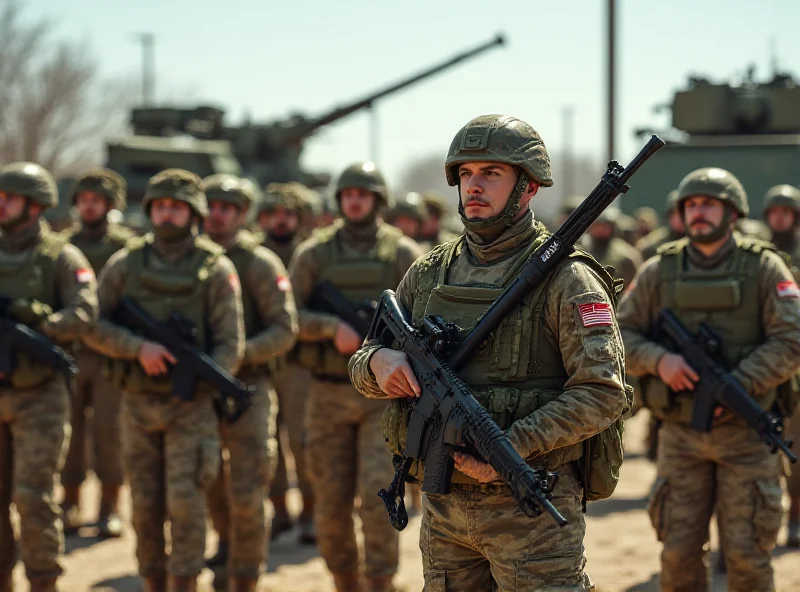 French soldiers in formation during a military exercise.