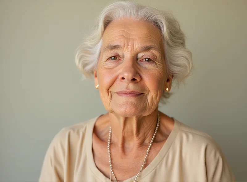 Portrait of an elderly woman with a kind smile, representing Rose Girone.
