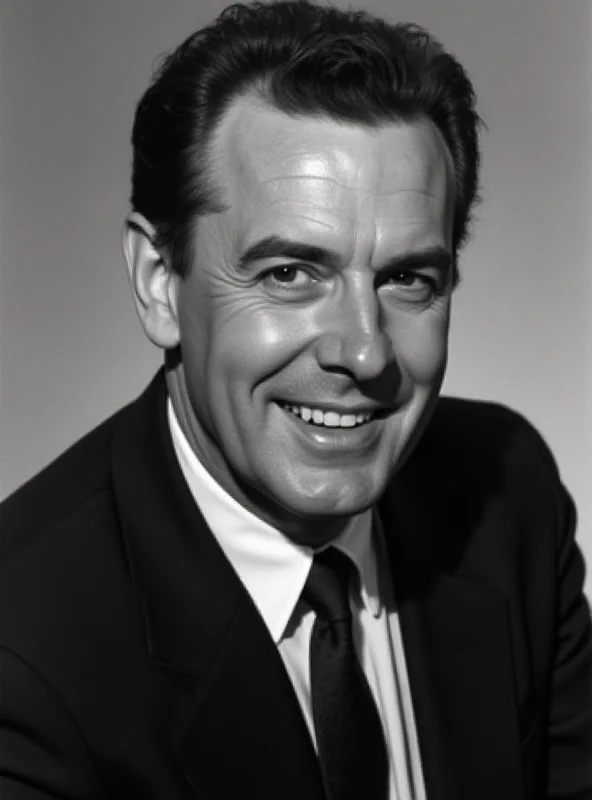 A black and white portrait of Josef Zima in his younger years, smiling confidently.