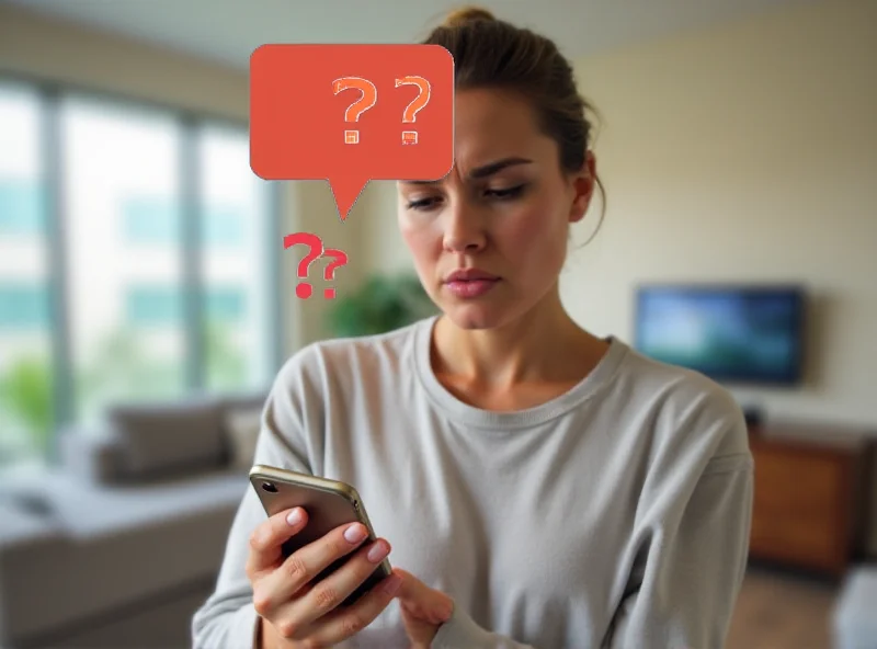 Conceptual image of a frustrated person using Siri on an iPhone.