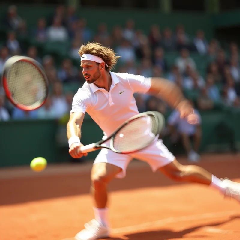 Jannik Sinner playing tennis