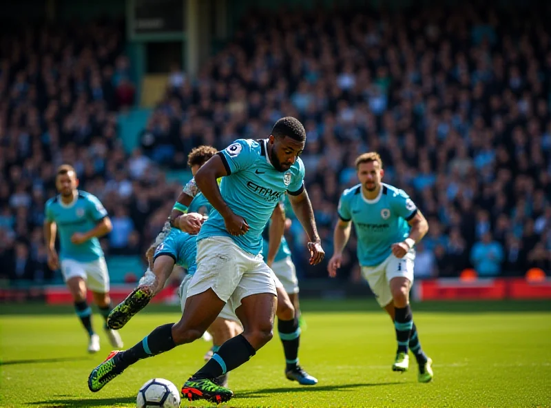 Action shot from a Manchester City vs. Plymouth Argyle FA Cup match