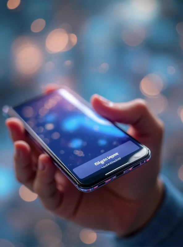 Close-up of a sleek smartphone showcasing its premium design and vibrant display.