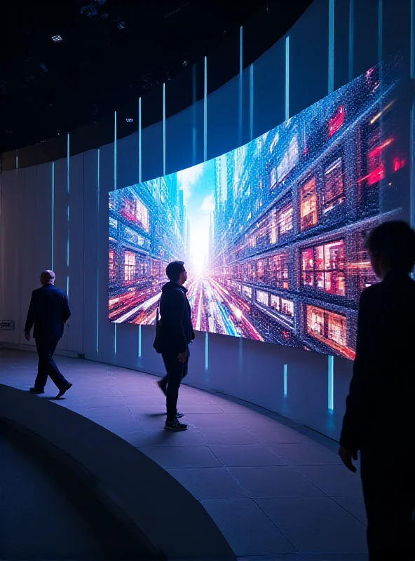 A futuristic display showcasing vibrant colors and sharp details, representing TCL CSOT's next-generation display technology at MWC 2025.