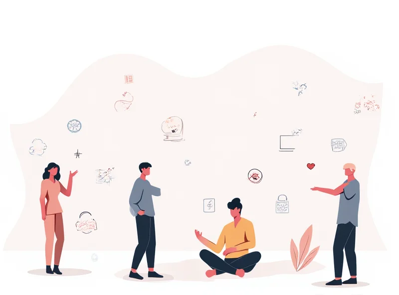 Illustration of people safely using dating apps with lock icons in the background.