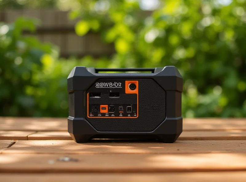 Jackery Explorer 300 Portable Power Station on a table.