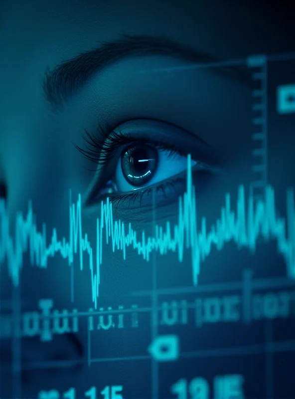 A person with their eye close to a video monitor, analyzing the video quality.
