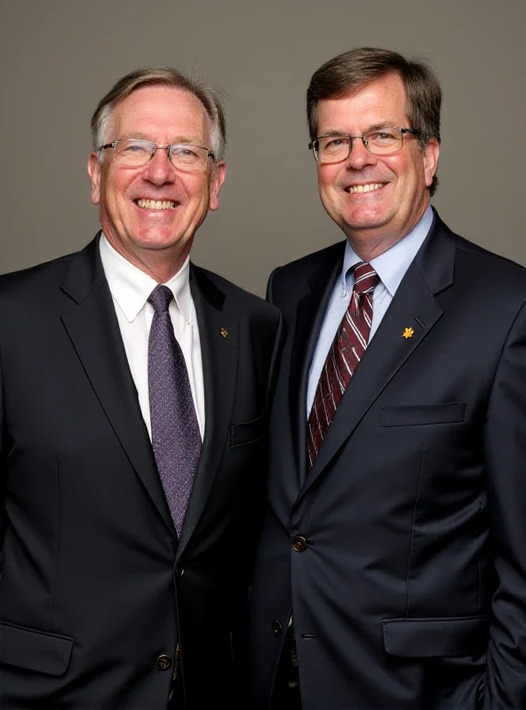 Two distinguished computer scientists, Richard Sutton and Andrew Barto, smiling and posing for a photograph in a formal setting.
