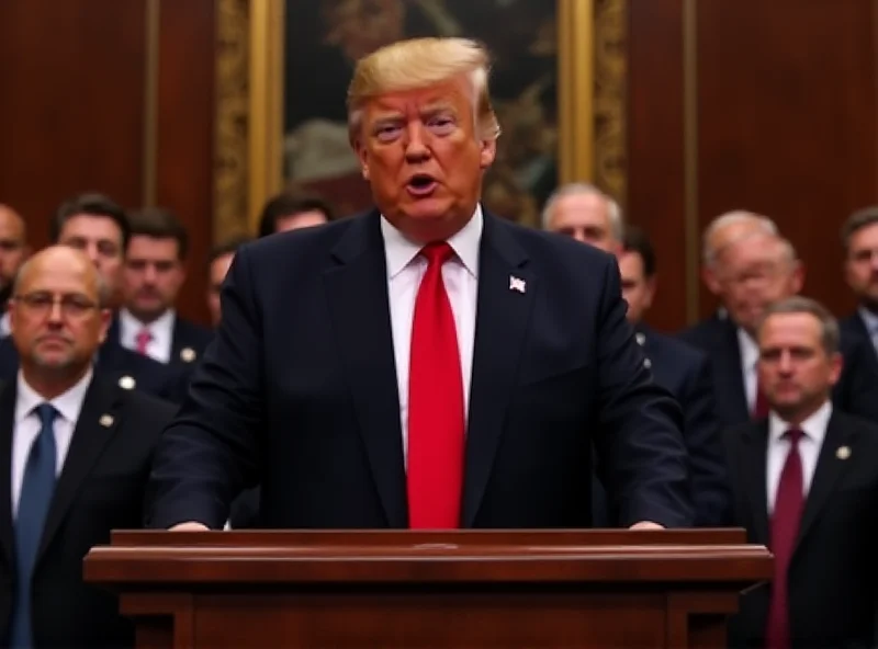 President Trump addressing Congress.