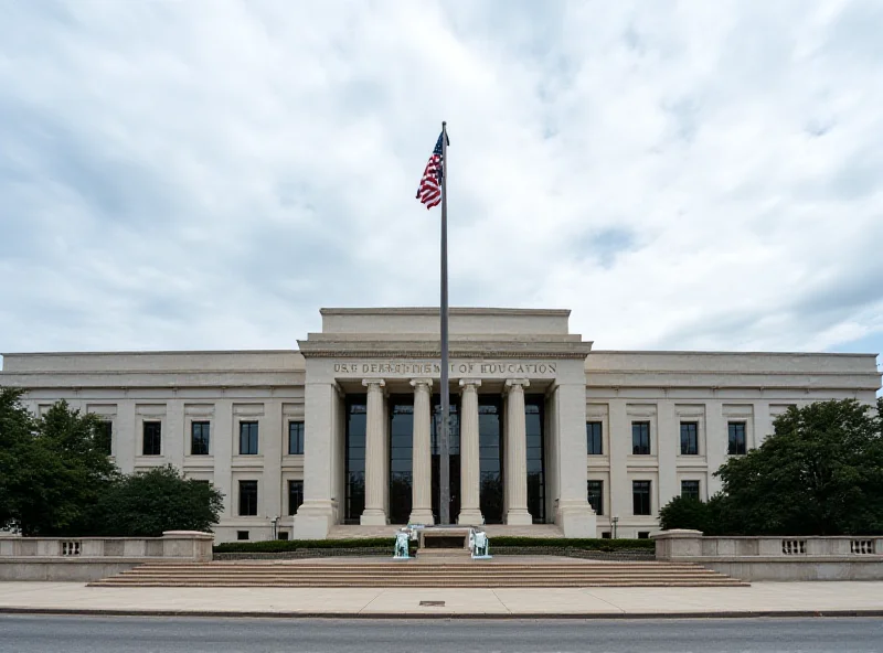 Image of the U.S. Department of Education building in Washington D.C.