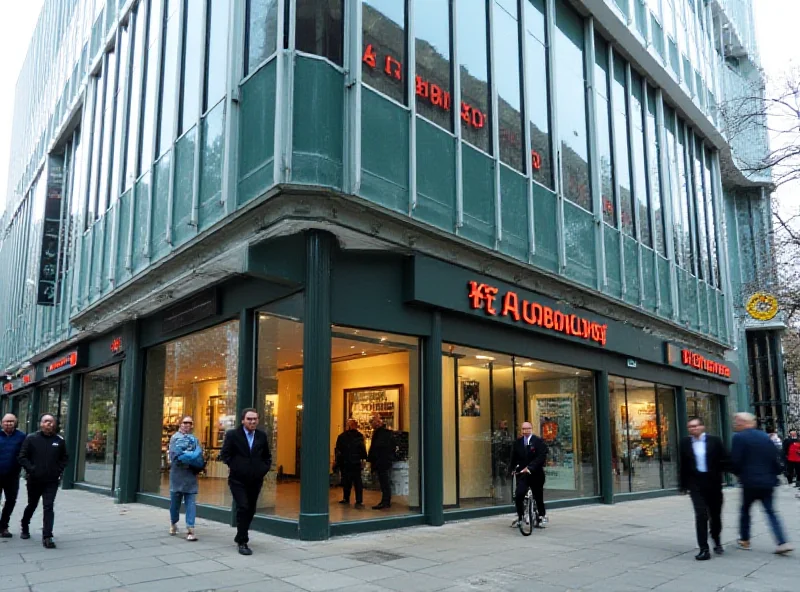 Exterior of a modern Foxtons real estate office in London, with prominent branding.