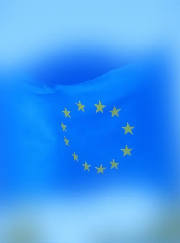EU flag waving